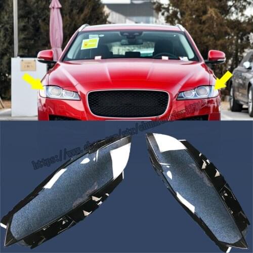 For Jaguar XF 2016 2017 2018 Left & Right Headlamp Lens Headlight Cover Lenses high quality Car modification accessories