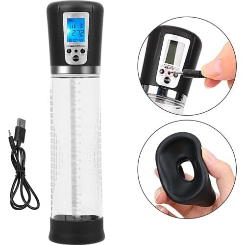 IKOKY Automatic Penis Pump Penis Enlarger Vacuum Pump Sex Toys for Men Delayed Ejaculation Extender Penis Enhancement Electric