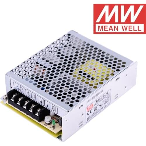 RS-75-24 Mean Well 76.8W/3.2A/24V DC Single Output Switching Power Supply meanwell online store