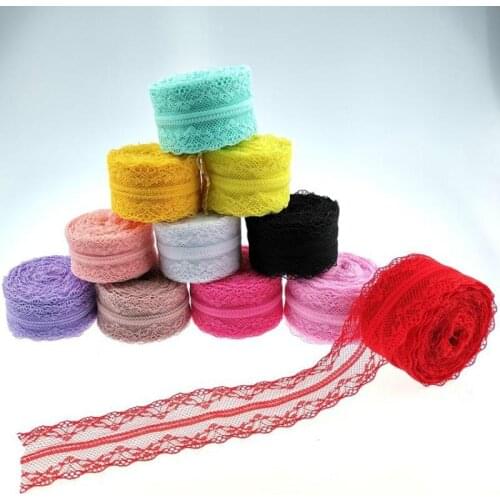 10M 40mm Lace Ribbon Embroidered Lace Fabric Trim Decoration DIY Handmade Sewing Crafts Latest Laces Fabric