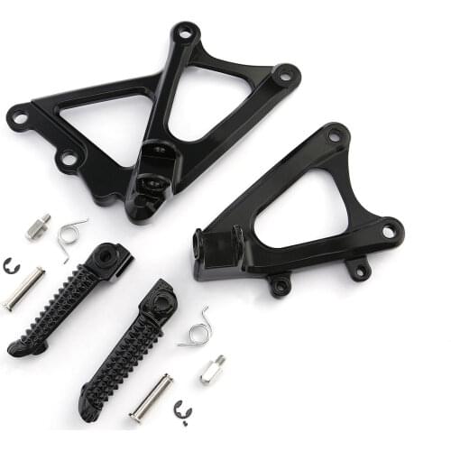 Motorcycle Front Rider Footrest Foot pegs Bracket Set For YAMAHA YZF R1 YZFR1 2009-2014