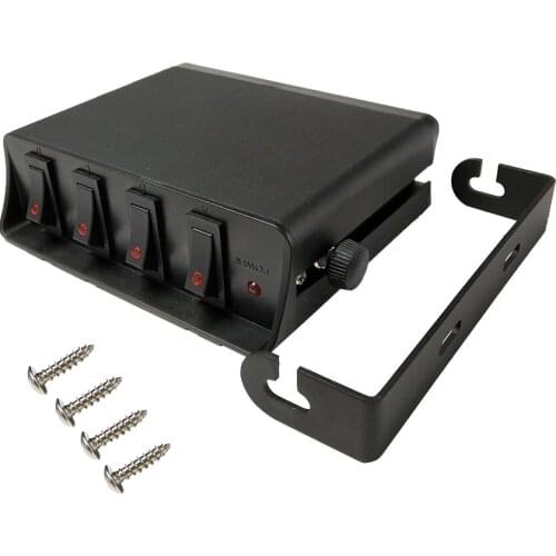 80-Amp On/Off Switch Box Controller 20A Rocker Switches box 12V SPST 4/6-Gang Rocker Switch Panel