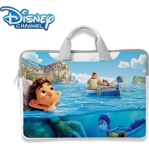 2021 New Disney Mens and Womens Handbag Cartoon Luca Printed Laptop Bag High Quality Fashion Messenger Bag Shopping Bag