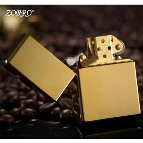 Original Genuine Zorro 912 Kerosene Lighter Windproof Trench Armor Shield Waterproof Gasoline Machine Mens Smoking Gift 152g