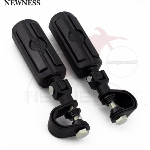 1 Pair Motorcycle 1 1/4" 32mm Highway Bar Foot Pegs Anti Vibration Rubber Engine Guards Foot Pegs For Honda GoldWing