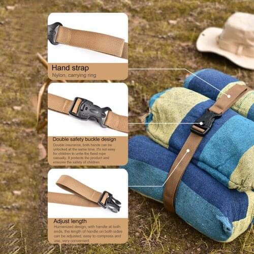 Adjustable Travel Luggage Buckles Strap Outdoor Camping Cargo Storage Tied Belt Camping Portable Outdoor Elements