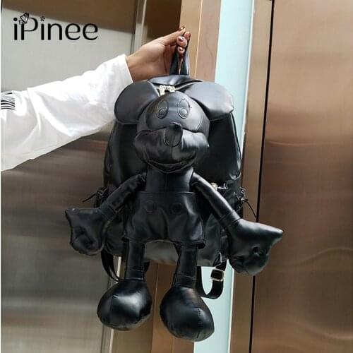 IPinee New Fashion Backpack Women Girls Cute Backpack Cartoon School Bag Travel Pack Backpacks Mochila Rucksacks