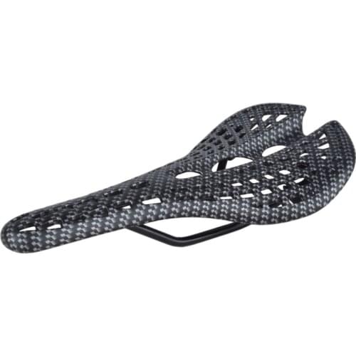 Mountain Road Bicycle Saddle Carbon Fiber Racing Bike Riding Hollow Saddle Seat Bike Parts Cycling Printing Cushion