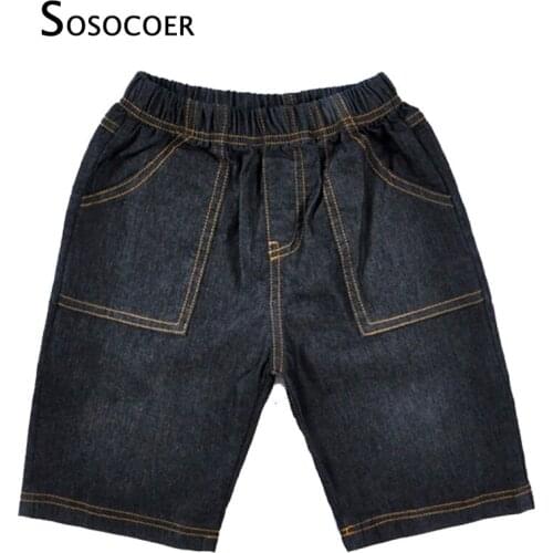 SOSOCOER Denim Shorts For Boys