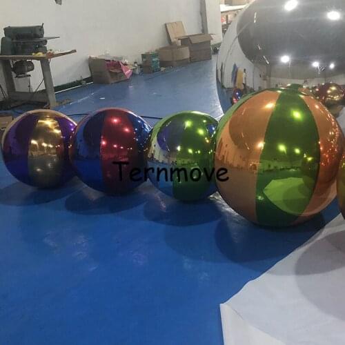 Reflective giant inflatable mirror ball balloon,advertise mirror inflatable pvc balloon Home Garden Ornament Decoration