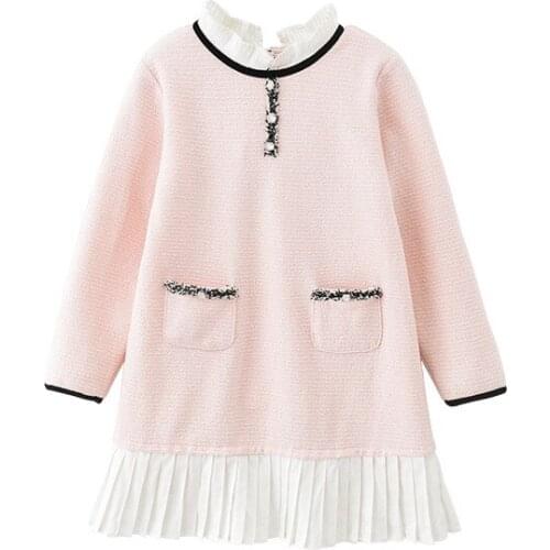 2020 Spring New Arrival Girls Dresses Cute Princess Dresses for Teen Girls Fashion Baby Girls Patchwork Dresses, #8498