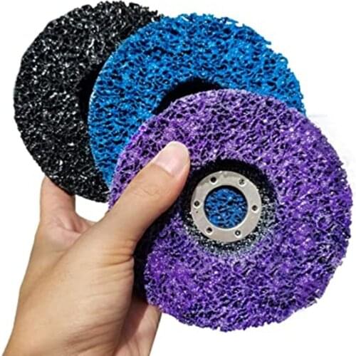 1/5pcs 100mm 125mm Abrasive Wheel Grinder Poly Strip Grinding Disc Flap Sanding Discs Paint Rust Removal Clean for Angle