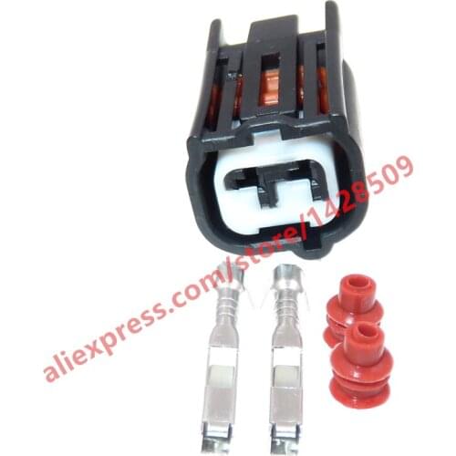 5 Sets 2 Pin Automobile Waterproof Connector 1.5 Series Auto Sealed Socket Wire Harness Plug With Terminal Rubber Seals