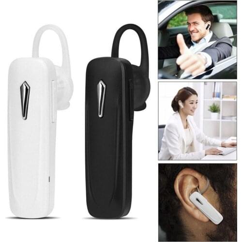 1Pc Ear Hook Bluetooth Earphone Stereo Bass Bluetooth Headset Handsfree Earloop Wireless Earpiece With Mic For All Smart Phones