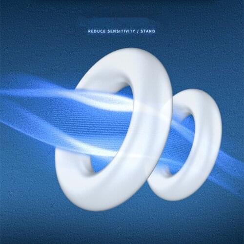 1pc Silicone Durable Penis Ring Adult Men Ejaculation Delay Cock Rubber Rings Penis Enlargement Sex Toys For Male Sex Rings