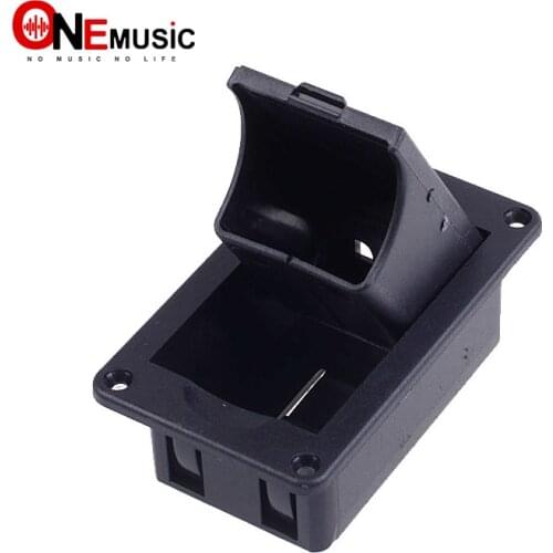 10pcs 9V Battery Holder Case Box 69MM*41MM Cover For Guitar Bass Pickup platic guitar parts black color