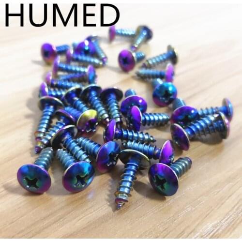 10pc/lot 304 Stainless steel Motorcycle plastic case decorative screw motor bicycle Motorcycle self-tapping screws M5x16mm
