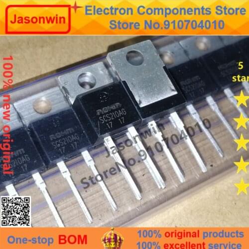 100% nuevo 50 unids/lote original Silicon carbide diode SCS210AG 10A650V TO-220 Transistor
