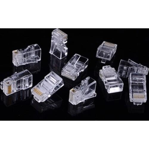 1000PS RJ-45 8P8C Computer Ethernet Dual Straight Head Lan Cable Joiner Coupler RJ45 CAT 5 Extender Plug Network Cable Connector