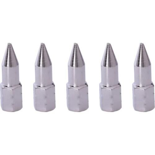 5 X 9Mm Female Thread Diameter 9Mm Conic Grease Gun Nozzle Coupling Silver Color