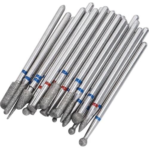 2.35mm Diamond Nail Drill Bit For Manicure Nail Drill Machine Bit Cuticle Milling Cutter Professional Electric Nail File Tools