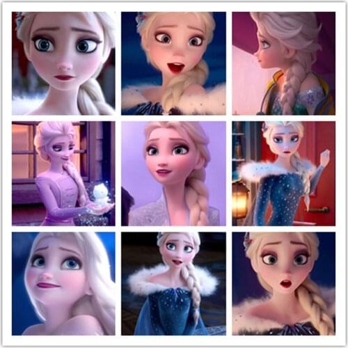 Disney Diamond Painting 5D DIY Full Diamond Frozen Princess Aisha Group Picture Mosaic Picture Artist Home Decoration Gift