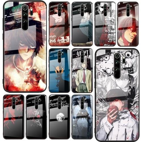 Tempered Glass Cover Anime death note For Xiaomi Redmi Note 10 10S 9T 9S 9 8T 8 7 5G Pro Max Shockproof Phone Case