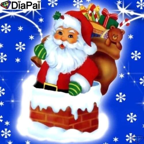 DIAPAI 5D Diamond Painting Full Square/Round "Santa Claus" Picture Of Rhinestone DIY Diamond Embroidery Home Decor A26783