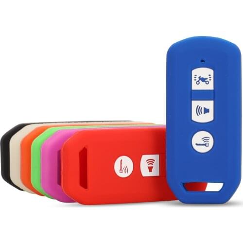 Bilchave 3 Buttons Silicone Smart Remote Car Key Case Cover Fob For Honda PCX Car-styling Holder Protector