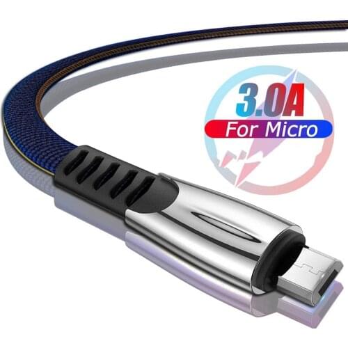 Micro USB Cable Fast Charging Microusb Wire For Samsung A3 A5 A7 Huawei P8 P9 P10 Xiaomi A1 A2 A6 MAX Cord Android Mobile Phone