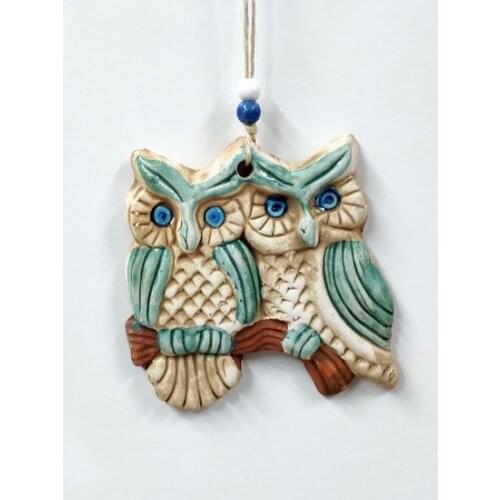 Ired Me Ceramic Mini Owls Decorative wall Decoration 13x13 cm wall graphics gráficos de parede настенная графика