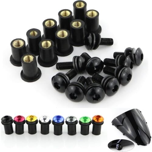 For Ducati Panigale 899 959 1199 1299 10 Pcs M4*16 Windshield Windscreen Deflectors Bolts Kits Screws Set Motorcycle Faring Kit