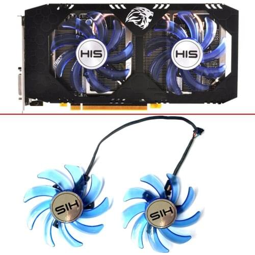 DIY 85MM 4PIN FDC10H12S9-C RX470 ETH Cooling Fan For HIS RX470 480 RX 570 Graphics Card Cooling Video Card Fan XFX RX470 480