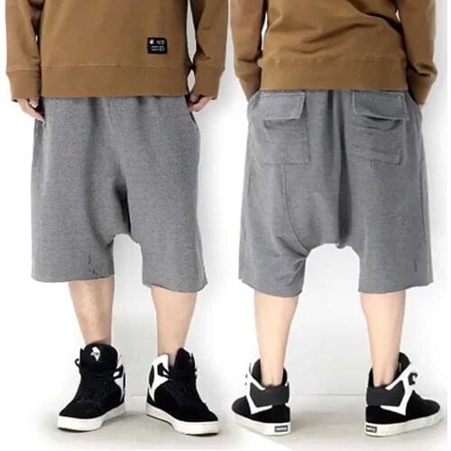 Summer Fashion Sweatshorts Men Casual Cotton Loose Baggy Boardshorts Hiphop Harem Streetwear Shorts Clothing