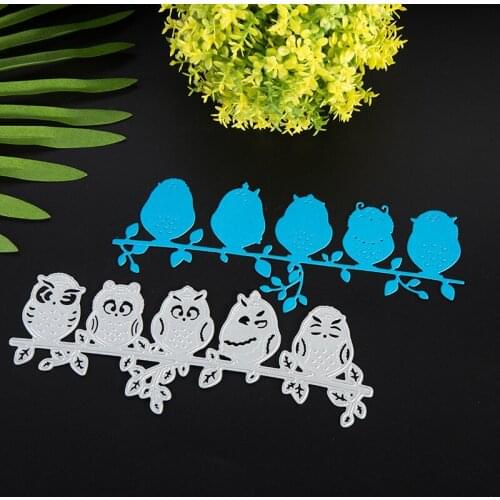 180*80mm owl Metal Cutting Dies 3D DIY Scrapbooking Carbon Sharp Craft Die Photo Invitation Cards Decoration