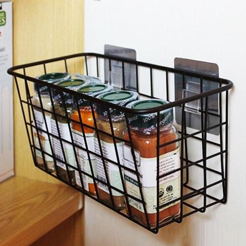 Carbon Steel Wall Mounted Hanging Sock Storage Shelf Rack Mesh Basket Organizer storage baskets organizing