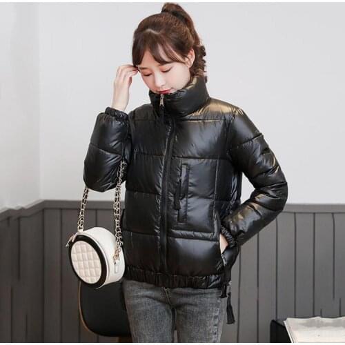 2021 NEW Winter Coats Student Cotton Short Coat Stand-Up Collar Chic Casual Women Jacket Cotton Quilted Warm Winter Overcoat