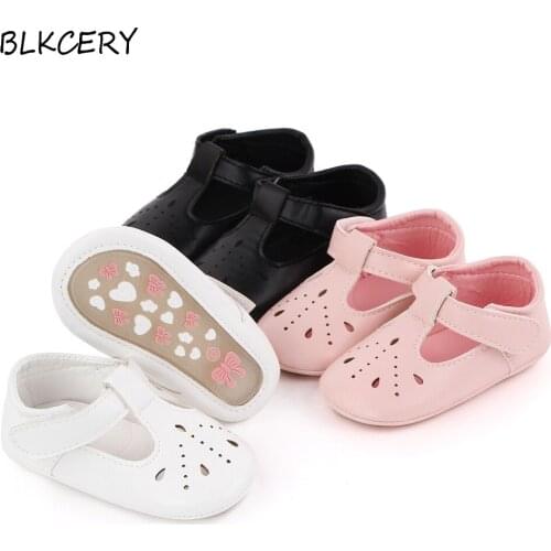 Newborn Baby Girl Shoes Toddler Leather Moccasins Soft First Walker Infant Solid Doll Shoes for Summer Princess Learning Walking