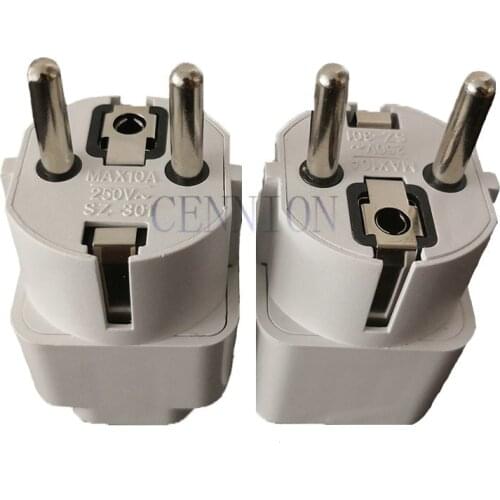 Copper UK EU AU US to DE FR AC Power Plug Trip Travel Adaptor Convertor 20pcs free cn post shipping