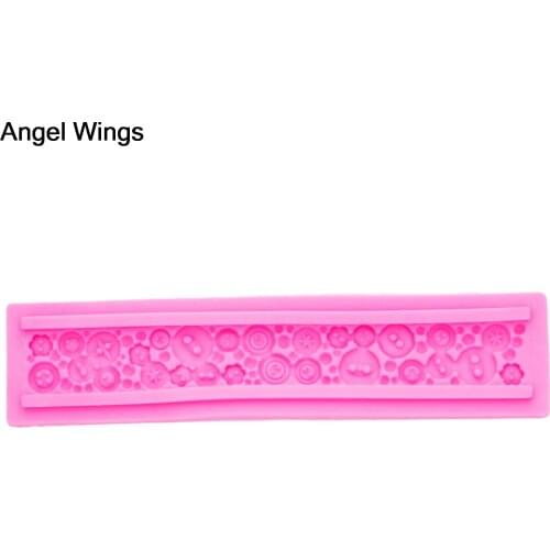 Food grade silicone mold 3D Reverse forming Fondant Cake Button shaped for Polymer Clay Chocolate Decoration Tools F1245