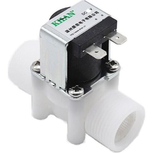 3/4" Plastic Solenoid Valve 12V 24V 220V PP N/C Magnetic Washing Machine Dispenser Water Pneumatic Pressure Controller Switch