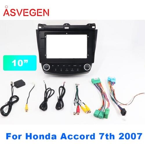 10" Car Radio Fascia Frame For Honda Accord 7th Car Dvd Frame Install Panel Dash Mount Installation Dashboard