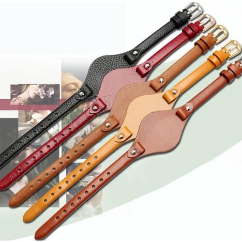 8mm genuine leather watchband for F-ossil ES2830 ES3060 ES3077 ES3262 ES4026 ES4119 ES4176 ladies small size strap bracelet