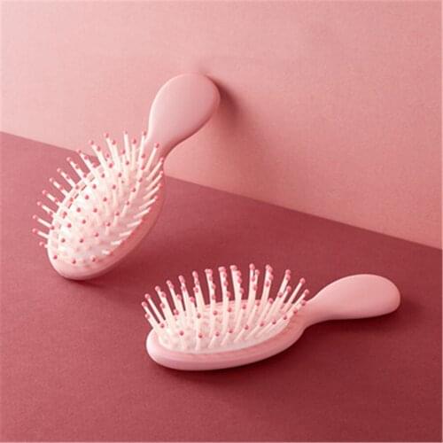 Pink Multiple Color Lovely Mini Portable Miniature Massage Air Cushion Comb For Child Girl Bang