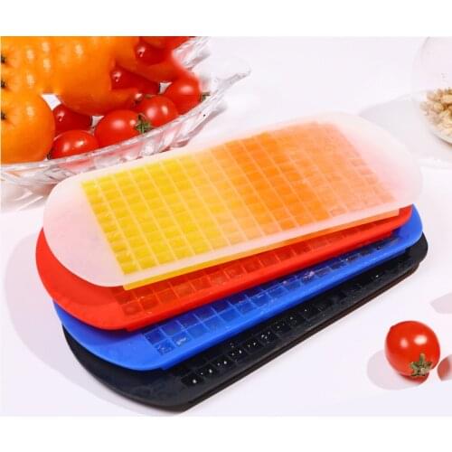 160 Grids Silicone Mini Ice Cubes Easy Release Crushed Ice Cubes Durable Soft Mold for Home JA55
