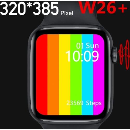 IWO W26+ Plus Bluetooth calling Pk W56 FK88 K8 IWO 12 W36 Smartwatch IP68 waterproof BP & ECG Smart Watch For IOS Android Phone