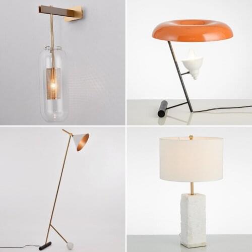 Modern light luxury metal desk lamp designer model room living room bedroom childrens room personalized table lamp