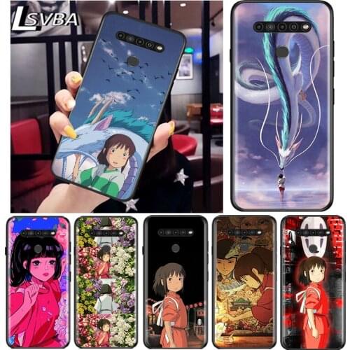 Spirited Away Anime for LG G8 G8S G8X V30 V35 V40 V50 V60 ThinQ Q60 K40 K50 K30 K41 K51 K61 K71 K92 Black Phone Case