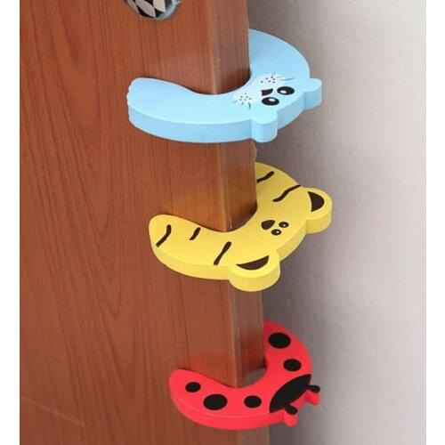 Baby Newborn Care Child Lock Protection From Children Child Safety Protection Baby Safety Cute Animal Security Card Door Stopper