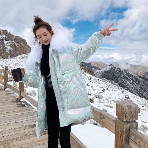 Winter Jacket Women White Duck Down Parkas Female Stand Collar Thicken Warm Coat Snow Down Outwear korean fashion clothing Long